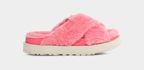 UGG Fuzz Sugar Cross Slide for Women UGG UK